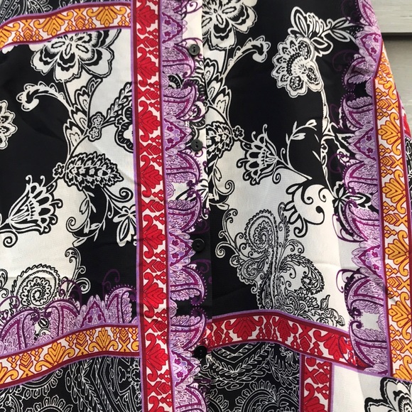 [Apt 9] Faux Button Down Racerback Tank - Picture 5 of 8